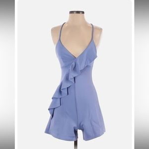 ASOS Scuba Ruffle Romper NWT